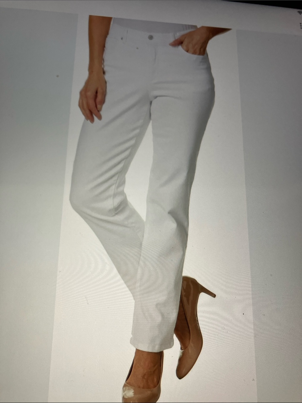 Style & Co. White Straight Leg Women's Jeans